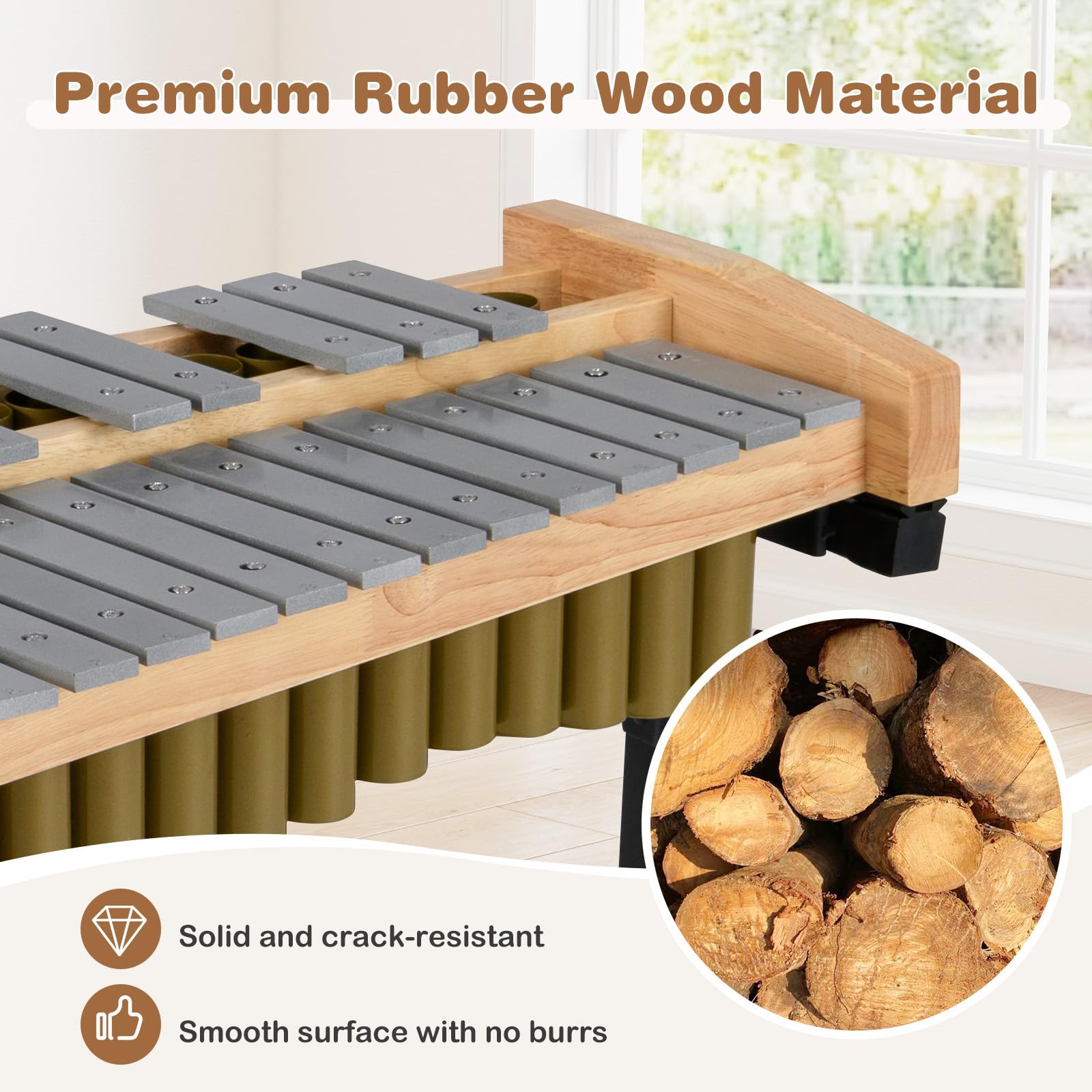 Amazon.com: Costzon 32 Note Marimba, Aluminum Xylophone with